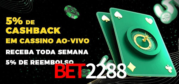 Promoções do cassino ao Vivo bet2288